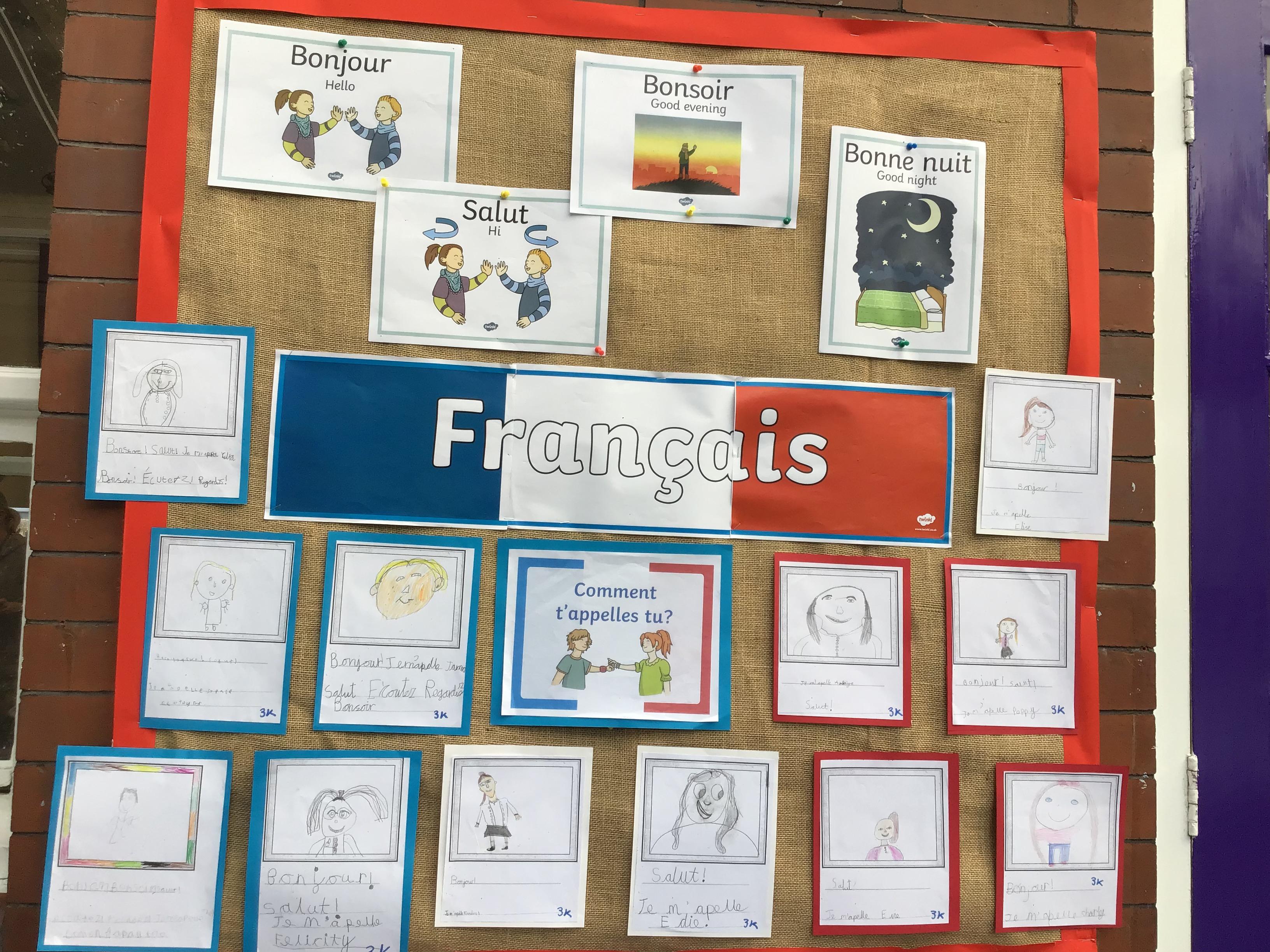 School French Display Autumn 1